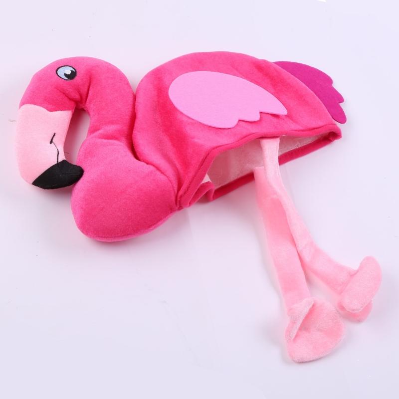 Halloween Funny Hat Flamingo Shape Hat Fun Crazy Hat Thanksgiving Day Bucket Hat Carnivals Party Cute Hat for Adult