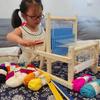 Children's Toddler Corner Wooden Hand Weaving Loom DIY Kit