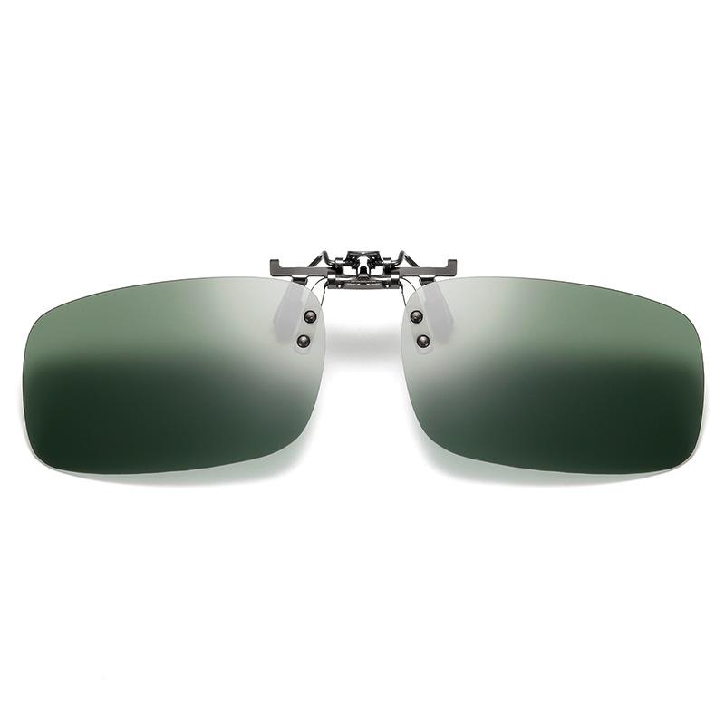 Солнцезащитные очки с металлической перевернутой оправой, сверхлегкие, специально для водителей, для рыбалки, квадратные поляризованные солнцезащитные очки с клипсой