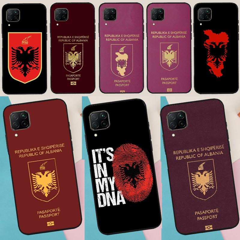 Паспорт Албании для Huawei Nova 10 9 SE Y91 Y61 Y90 Y70 Y60 Y72 12s 12i 11i 7i 8i P60 Pro P30 P40 Lite Чехол