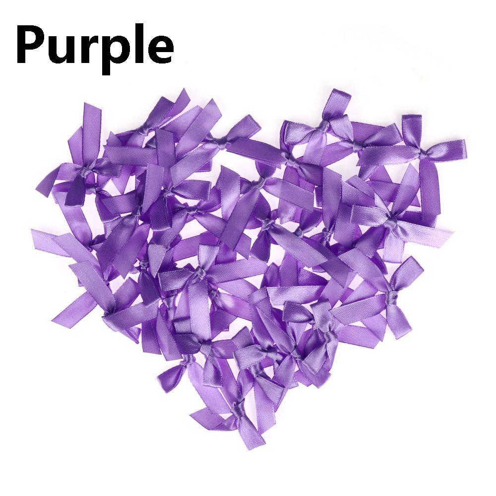 100 шт./набор Маленькие аппликации для головных уборов Ручной работы Атласный бант Свадебное украшение DIY Ремесло Шитье