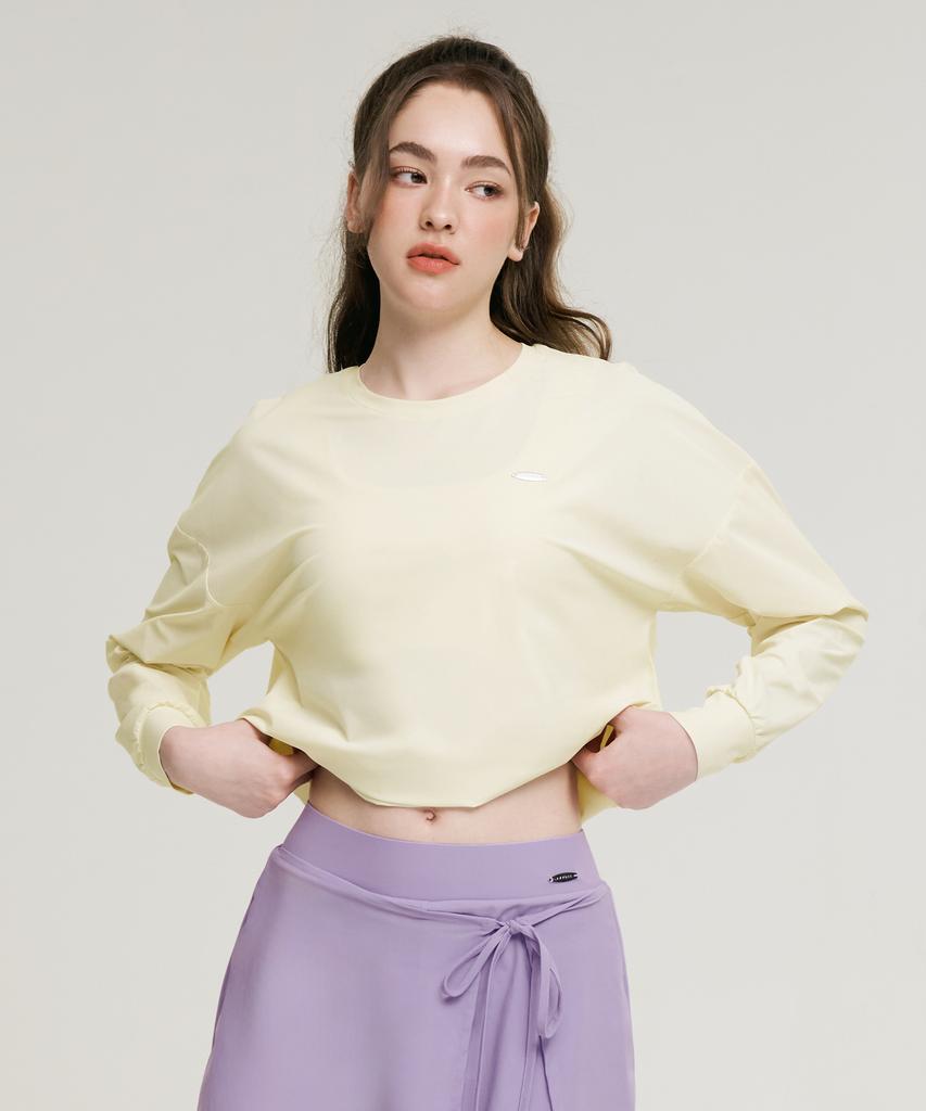 Leijibi Air Pastel Струна Свободный крой Женский с длинным рукавом Защита от солнца Кокосовое молоко
