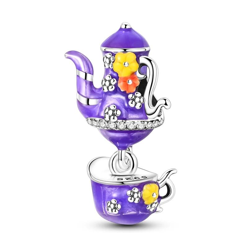 Медные Подвески Оригинальный Дизайн Синие Глаза Циркон Кот Собака Бусина Сердце Подвеска Для Браслета Своими Руками Для Женщин Свадебные Украшения Подарок