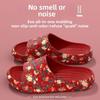 Романтический цветочный стиль, домашняя и уличная сцена, женские предпочтительные дышащие тапочки с принтом, модные тапочки, плоский каблук