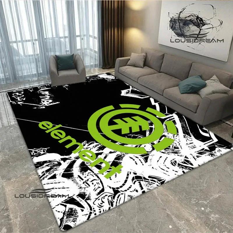 3D E-Element skateboard logo printed carpet non-slip carpet bedroom decor outdoor rug Yoga mat bedroom decoration birthday gift