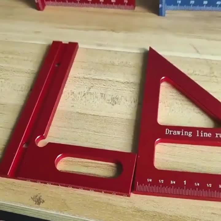 Прочный металлический Т-образный угольник с углами 45° и 90° - Прецизионный разметочный инструмент для деревообработки, черчения и строительства, Деревообрабатывающий Т-образный угольник