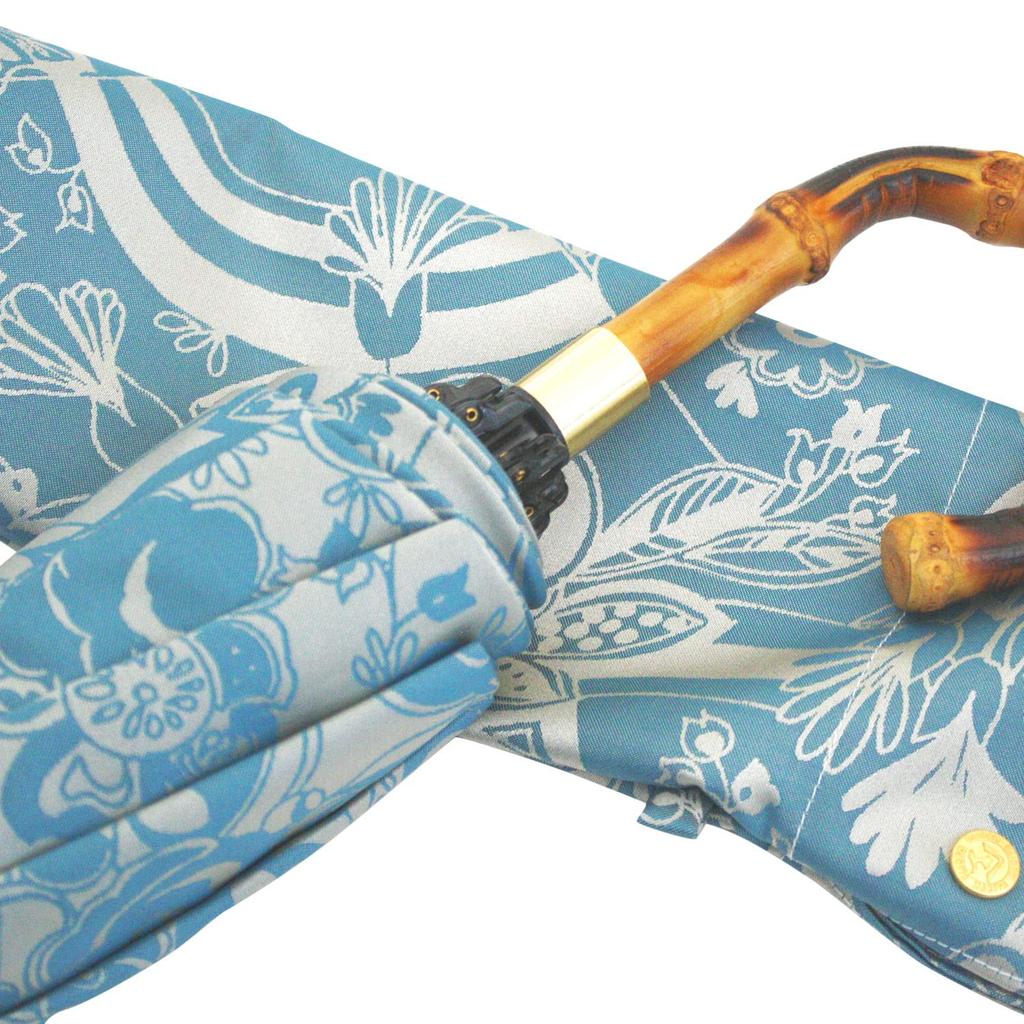 Складной мини-зонт Kirie от Makita Shoten, изготовленный из премиальной ткани Koshu, сделано в Номер продукта 13660023 Женский (Цвет морской волны) Ткань, Япония,