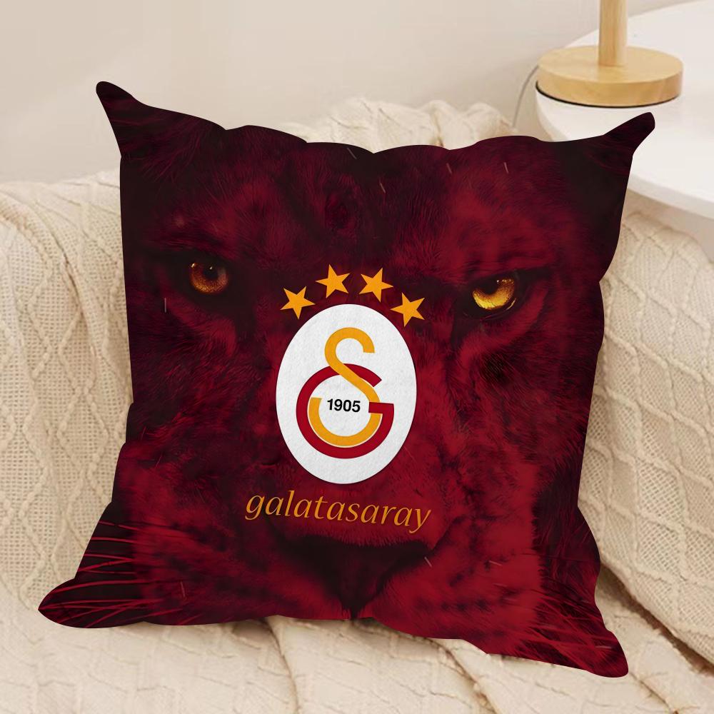 Чехол на подушку с логотипом клуба G-GalatasarayS, мягкая плюшевая ткань, двусторонний принт, чехол на диванную подушку для всех сезонов, декор для дома, подарок