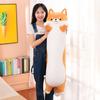 Shiba Inu Dog Plush Pillow Stuffed Animal Plushie Lumbar Support Cute Long Strip Body Pillow Home Decor Kids Adults Birthday Gift