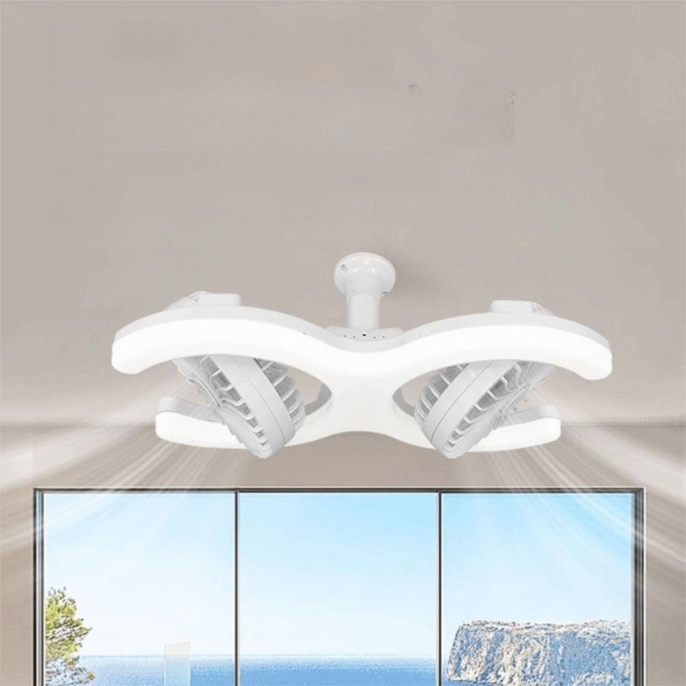 E27 Socket LED Pendant Fan Light Quiet Electric Fan Light Ceiling Fan Light Study Room