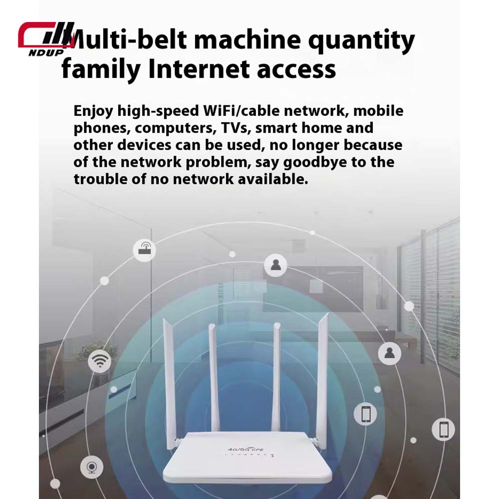 NDUP R103 4G/5G Router – High-Speed WiFi, SIM Card Support, Connects Up To 32 Devices!