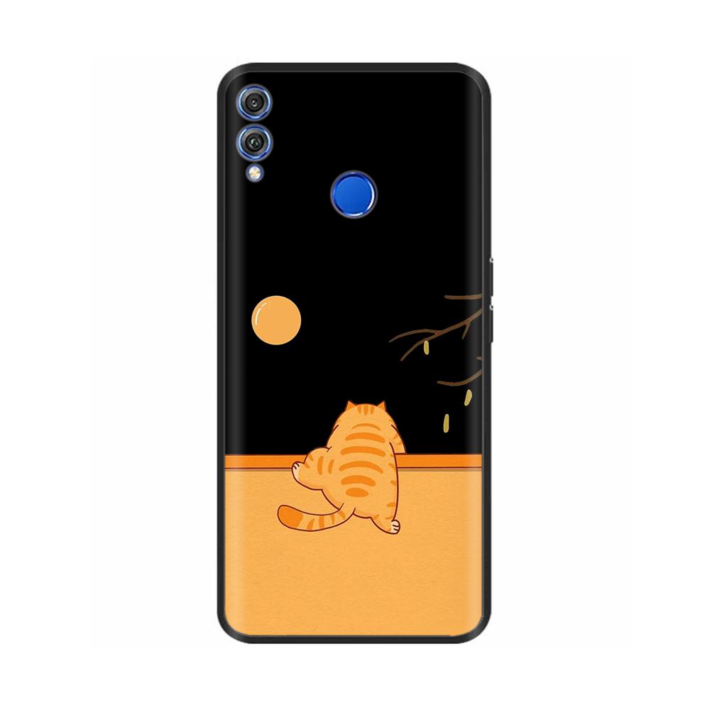Чехол для телефона Honor 8X Чехол Мягкий ТПУ Силиконовая Задняя Крышка Для Huawei Honor 8X Чехлы Ударопрочный Honor8X Милый Расписной Чехол Fundas