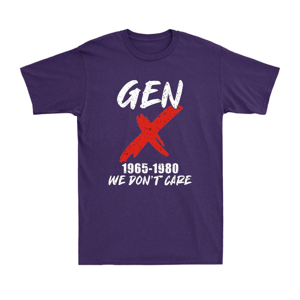 Поколение X Gen X 19651980 Нам Плевать Смешная Саркастичная Винтажная Унисекс Футболка