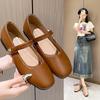 Туфли на плоской подошве, модные и удобные, женские, весенние и летние, легкие, ветер, одно слово, с мягкой фасолью, туфли Мэри Джейн