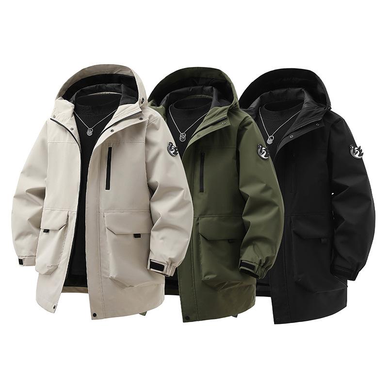 Men Spring Autumn Waterproof Windbreaker Jacket Men Pius Size Coat Jacket Male Casual Cargo Jackets