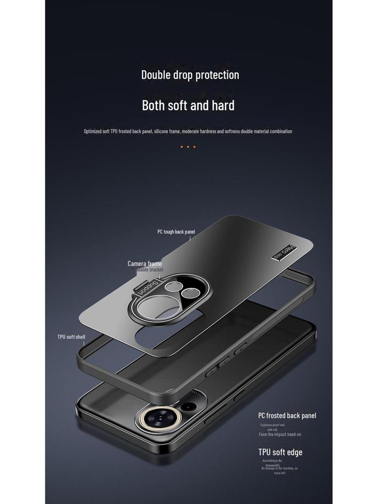 Чехол с полным покрытием объектива и защитой от падений с кронштейном для Huawei Nova13/Nova13Pro/Nova12Pro
