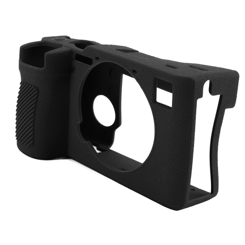 Soft Silicone Camera Cover Shock Absorption Non Slip Camera Protective Case for A7CII A7CR Black