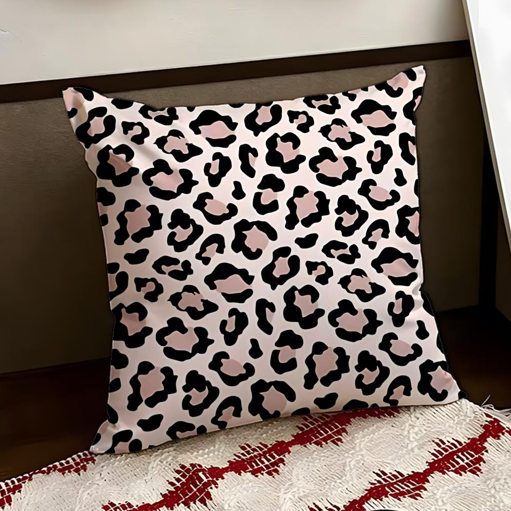 Fierce leopard print Cushion Cover Reversible Soft Durable Pillow Cover Home  Car MultiScene Use for Daily Comfort