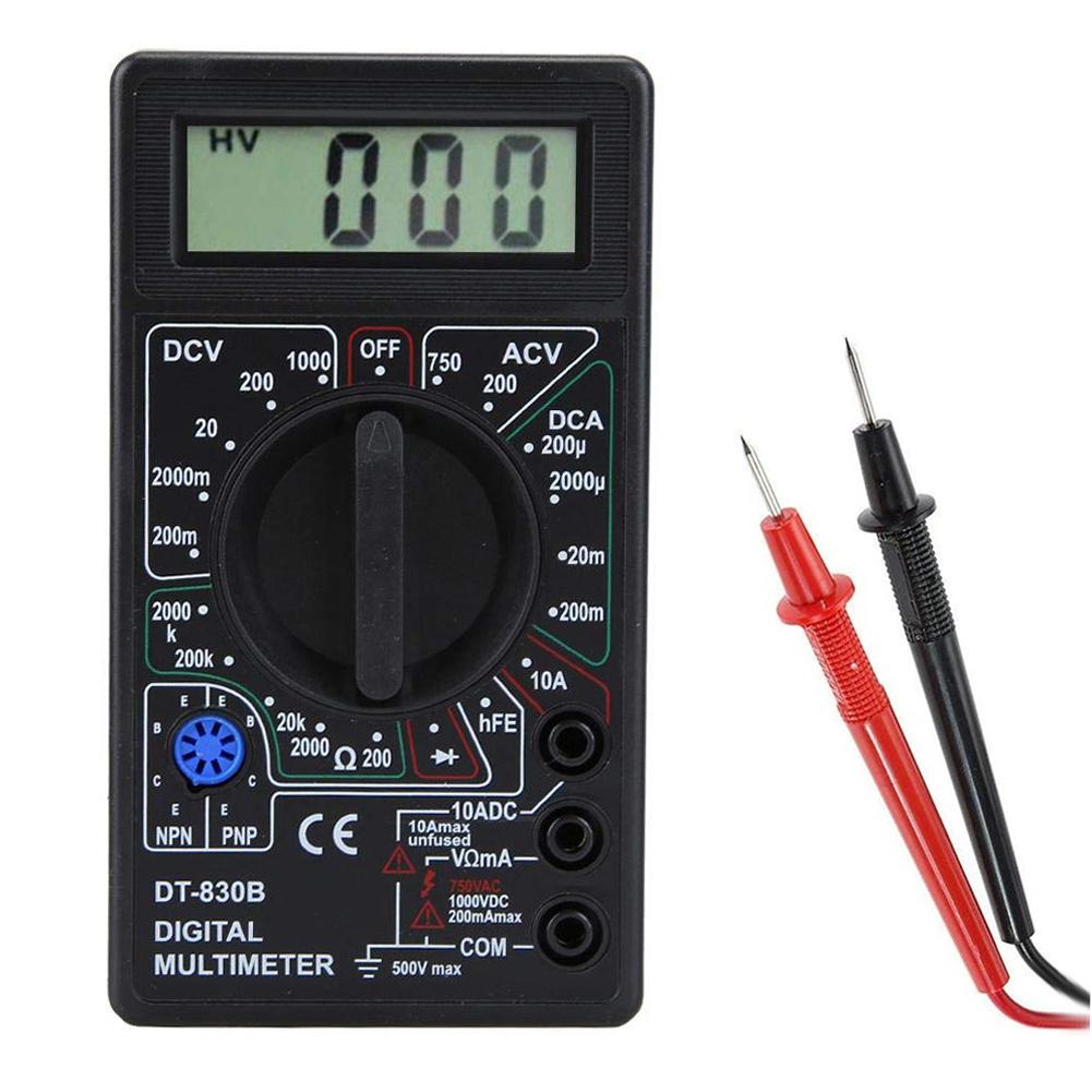 DT830B Multimeter Digital Voltmeter Ammeter Portable Volt Multi Meter Car Battery Tester Electrician Test Tools