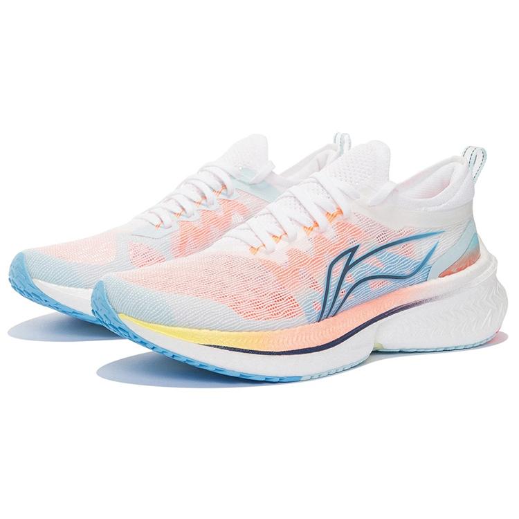 Li Ning Feidian Discovery Низкие Беговые Кроссовки Женские Бело-Синие ARMS008-1