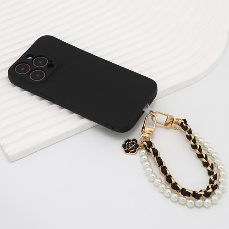 26Cm Pearl Purse Chain Short Handle Replacement Bag Chain Strap Metal Shoulder Chain Handbag Chain Accessories For Purse Bags