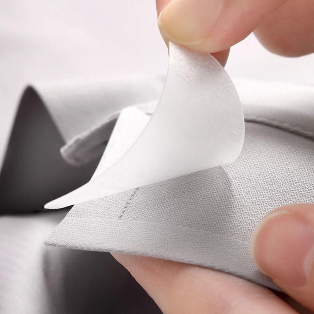 50 шт. домашний ПВХ воротник фиксированные подушечки самоклеящиеся анти-ролл воротник стойка формирователь невидимая рубашка укладка лента для женщин мужчин