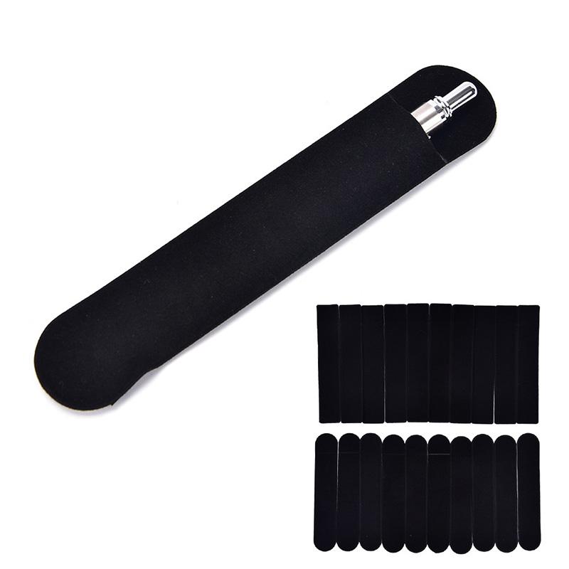 10Pcs Vintage Black Cloth Fountain Pen Case Bag Pen Holder Sleeve Pouch