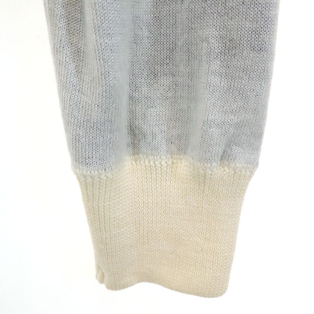 Неиспользованный PHENOMENON шерстяной свитер с длинным рукавом и узором пейсли L белый вязаный Женский Б/У