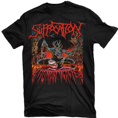 Футболка унисекс черная с принтом группы Suffocation Human Waste Все размеры от S до 45XL JJ5040