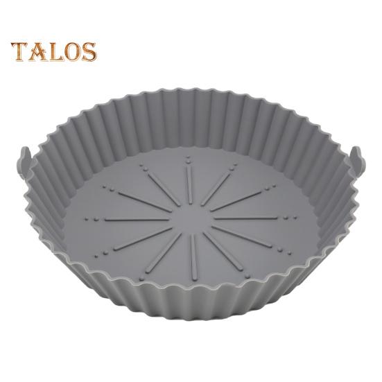 Silicone Bakeware Non Stick Microwave Good Flexibility Practical Round Design Fryer Silicone Bakeware Baking Tools