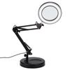USB Desktop Magnifier Lamp Tattoo Foldable 5X Magnifying Glass Led Lamp With Base