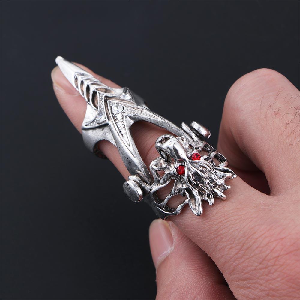 Skull Gothic Claw Ring Male Female Fashion Jewelry Dragon Ring Knuckle Ring Korean Style Ring