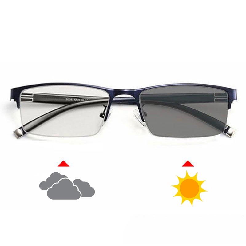 Мужские деловые фотохромные очки для близорукости Женские ретро классические очки Диоптрии от 0 до -6.0 Модные трендовые очки для близи