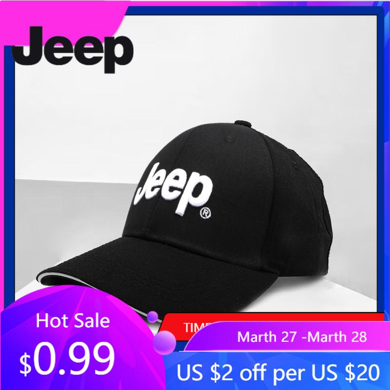 For Jeep Car Baseball Cap Outdoor Adjustable Casual Hats Sunscreen Hat For Jeep Renegade Wrangler JL JK Gladiator Grand Chero