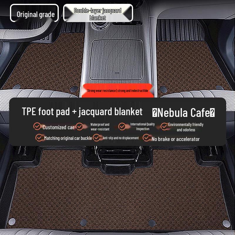 TPE All-Weather Floor Mats for Buick: Envision PLUS, Regal, LaCrosse, Excelle e5, Verano, Blue 6