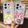 Чехол для Xiaomi Redmi Note 14 Pro Plus 9 10 14C 11 10S 13C 12 Note 13 11S A4 12S Мягкая накладка на телефон Аниме Сейлор Мун