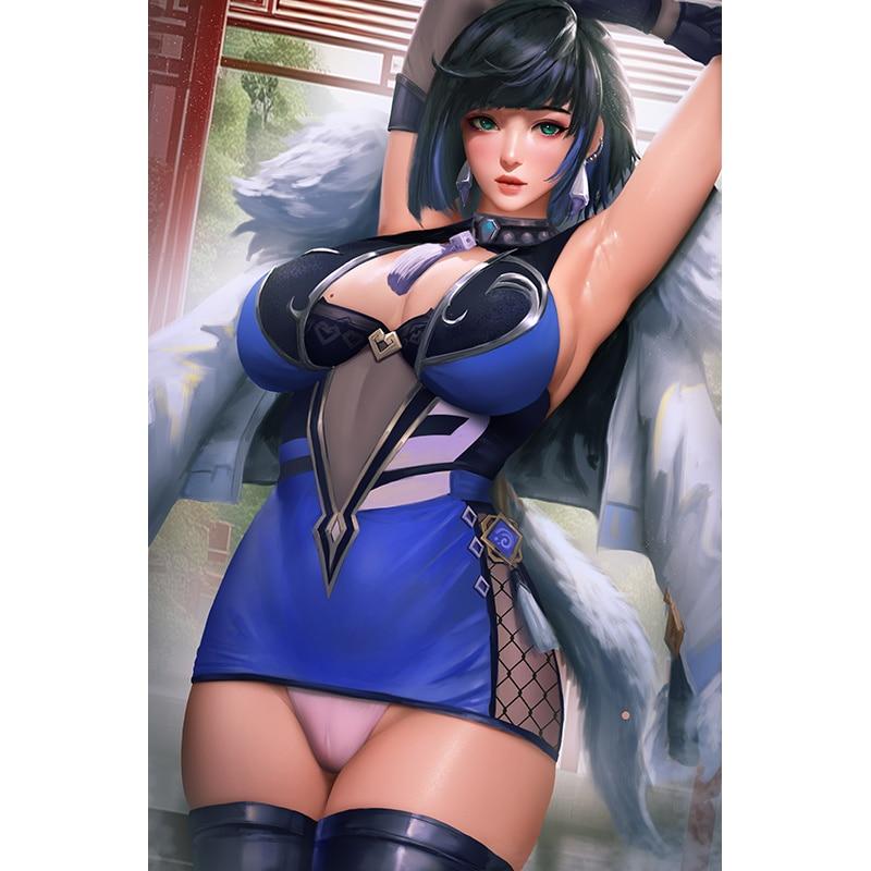 Print Game Naughty Power Nude Sexy Girl Art Canvas Poster Living Room Home Decor Hang Wall Picture