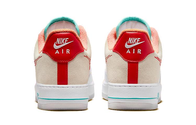 Nike Air Force 1 Low '07 Prm Just Do It Белый Красный Бирюзовый FD4205-161