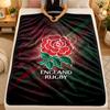 Flannel BlanketEngland Rugby Warm Soft Throw Blanket for Indoor Sofa Bed Living Room Use