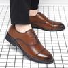 Мужские туфли летние новые деловые туфли на все сезоны одиночные туфли мужские мягкие подошвы с перфорацией дышащие остроносые туфли корейской версии одиночные