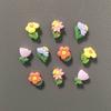 5 шт. Маленький милый магнит на холодильник в виде цветка для украшения дома, офиса, магнитные цветочные украшения, декор
