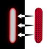 2Pcs Auto Red Night Lamp Door Sticker Warning Tape Car Reflective Strips Safety Mark