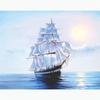 Full 5D Diy Diamond Painting White Sailboat Diamond Embroidery Cross Stitch Kits Home Decor Handmade Gift