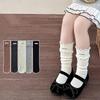 Детский корейский ретро набор носков для девочек Милые оборки Однотонные Мягкий хлопок Длинные носки в стиле принцессы для детей Осень