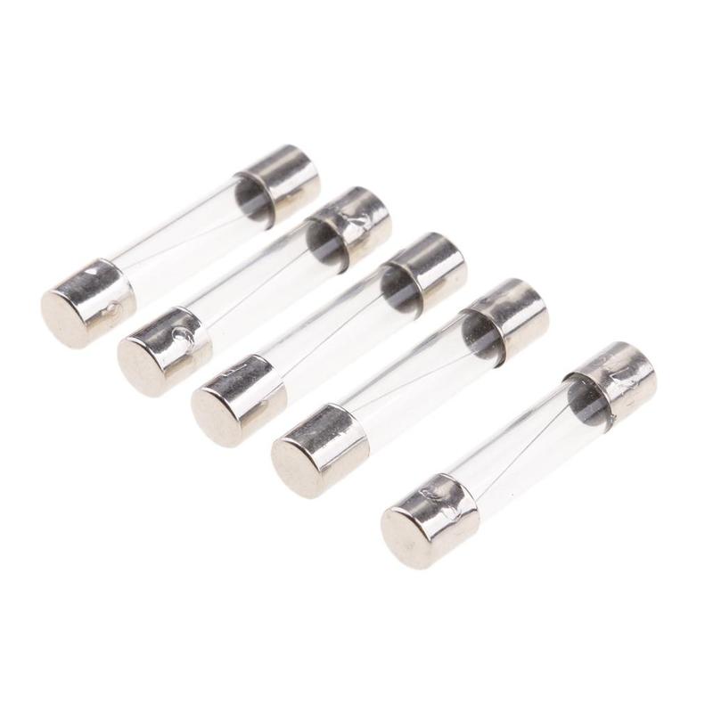 6x30 AGC Glass Tube Inline Fuse Holder Block Kit Waterproof Plastic Fuse Box for Automotive Motorcycle Wiring Protection