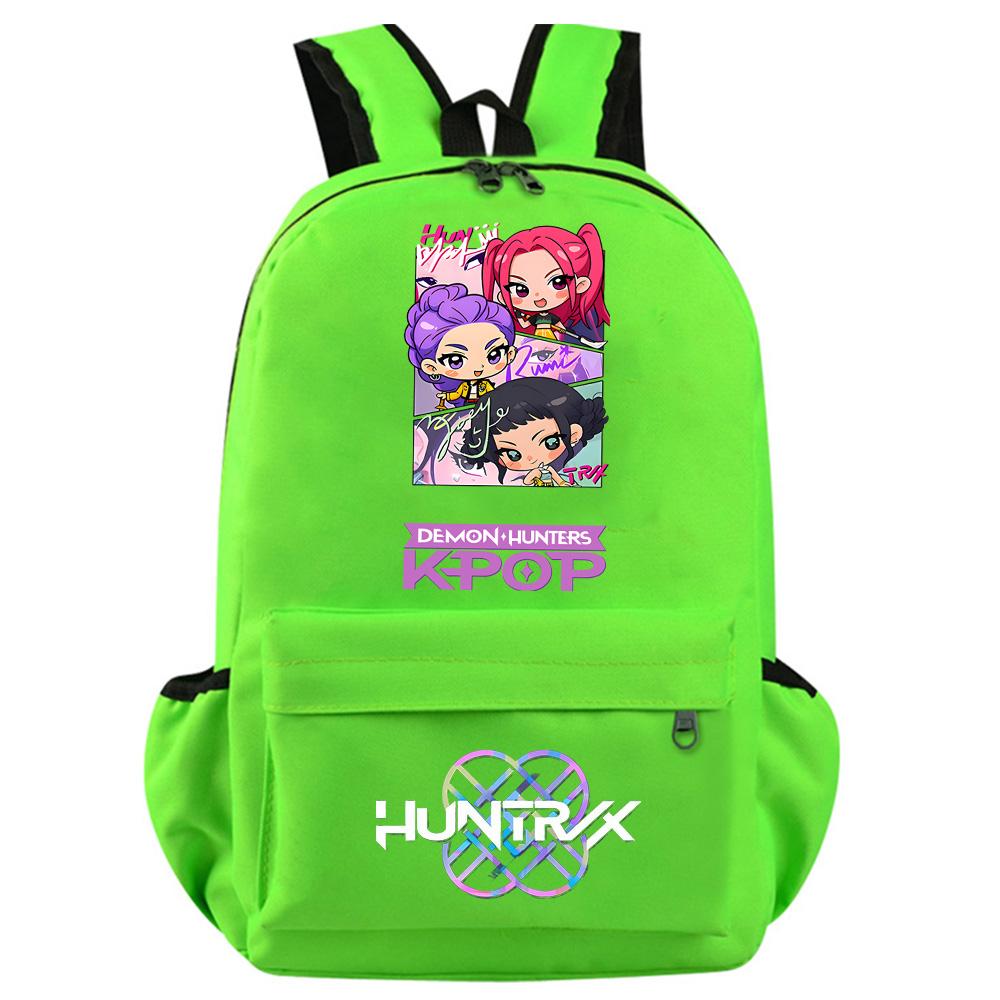 Anime Cartoon K-Pop Demon Hunters Printed Backpack for Teenager Student Girl Boy Bookbag Schoolbag Women Large Capacity Waterproof Travel Bag Gift