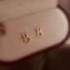 Light Luxury Super Cute Little Rabbit Earrings Mini Earrings That Don’t Need To Take Off When Sleeping