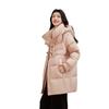 YAYA 2024 Women's Toggle Button Mid-length Down Jacket