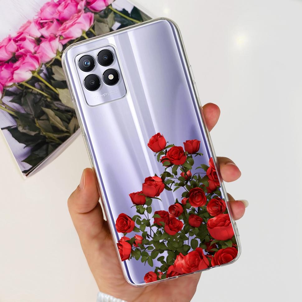 Чехол для Realme 8i Realme8i RMX3151 Милый мультяшный чехол с пандой Мягкий силиконовый чехол для Oppo Realme Narzo 50 Narzo50 Fundas Capa