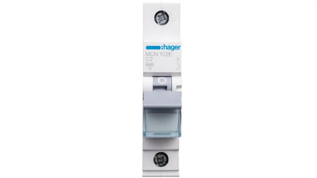 Circuit breaker 1P C 2A 6kA AC MCN102E